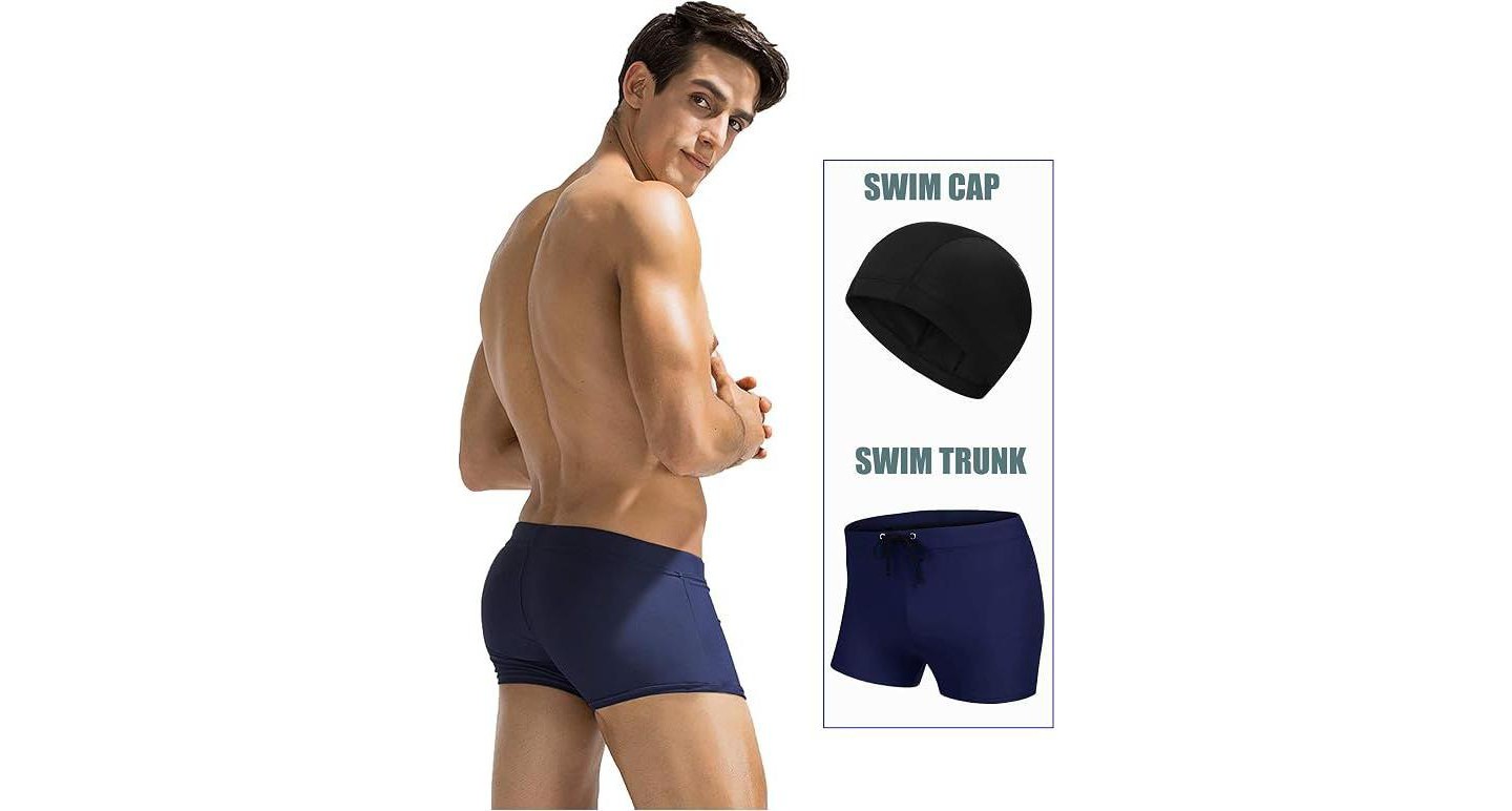 Плавки Swimwear для мужчин — COOFANDY, цвет: Тёмно-синий — фото 2
