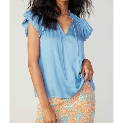 Women's Eliza Flutter Sleeveless Blouse - current air