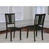 Homestock Hollywood Regency Dining Chair, Slatted Back And Wooden Seat - 2 of 3