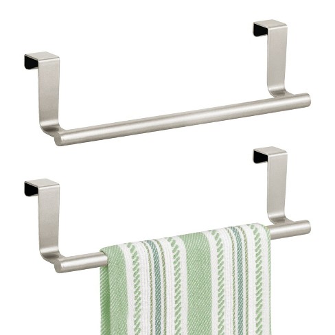 Mdesign Metal Over The Door Towel Holder For Kitchen Cabinet 2