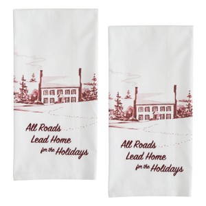Park Designs Winter Countryside Dishtowel Set of 2 - 1 of 4