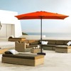 Hyleory 10FT Market Umbrella for All Seasons, 6 Iron Core Ribs, Size: 120" x 96" - 3 of 4