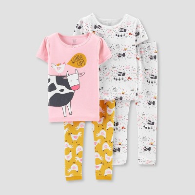 Carters best sale cow pajamas