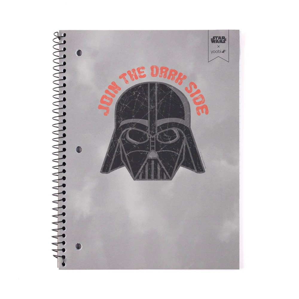 100 Sheets College Ruled 1 Subject Notebook 8.25"x10.5" Darth Vader - Yoobi™ Pack Of 6 )