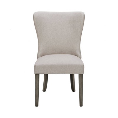 Helena Cream and Gray Upholstered Parsons Dining Chair