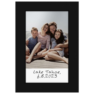 Americanflat 2x3 Picture Frame in Black - Use as 2x3 Frame for Instant-Print Photos - Mini Picture Frame with Crystal-Clear Glass, Hanging Hardware