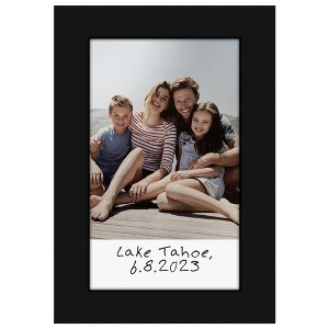 Americanflat 2x3 Picture Frame in Black - Use as 2x3 Frame for Instant-Print Photos - Mini Picture Frame with Crystal-Clear Glass, Hanging Hardware - 1 of 4