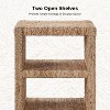 Heinrich 24 Coastal Style Grass Rope Side Table with Two Open Shelves Set of 2|ART OF LIVING DESIGNS-NATURAL - 4 of 4