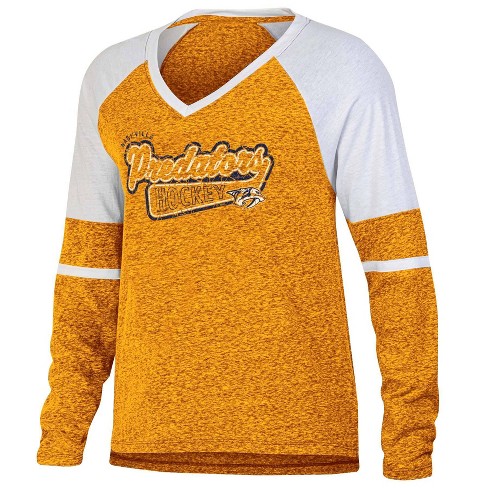 Nhl Nashville Predators Women s Long Sleeve Dark T shirt Target