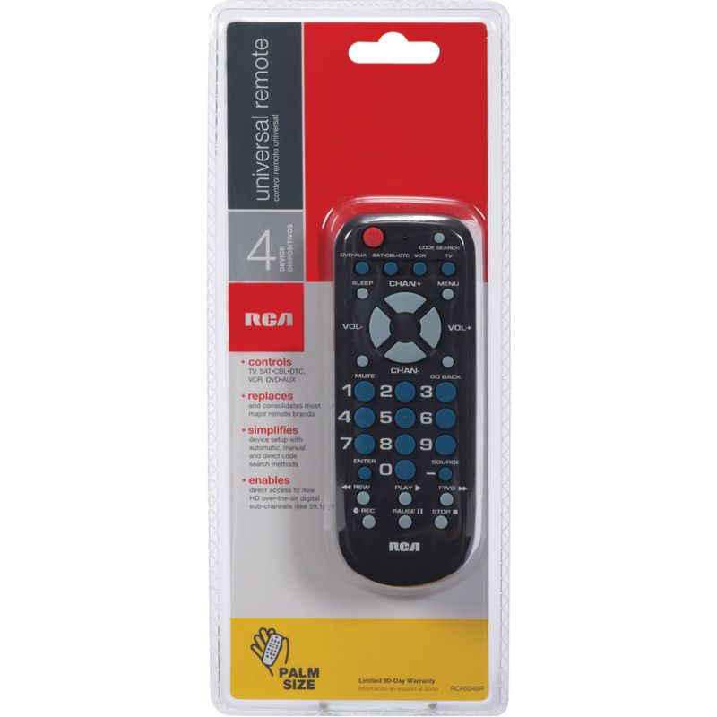 RCA 4-Device Palm-Sized Universal Remote, 3 of 5