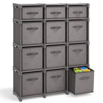 Nestl Cube Storage Organizer with DIY Shelf and Fabric Storage Bins