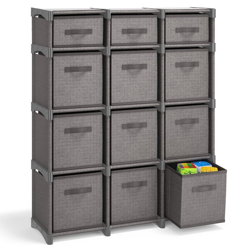 Nestl Cube Storage Organizer with DIY Shelf and Fabric Storage Bins, 1 of 9