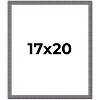 PosterPalooza | Textured Grey Picture Frame - UV Acrylic, Foam Board Backing, Hanging Hardware - 2 of 4