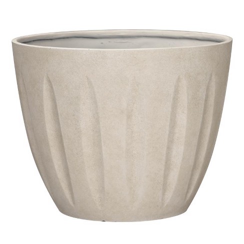 L&G Solutions 13 in. H X 16 in. D Polyresin Spritzer Planter Sand - image 1 of 1