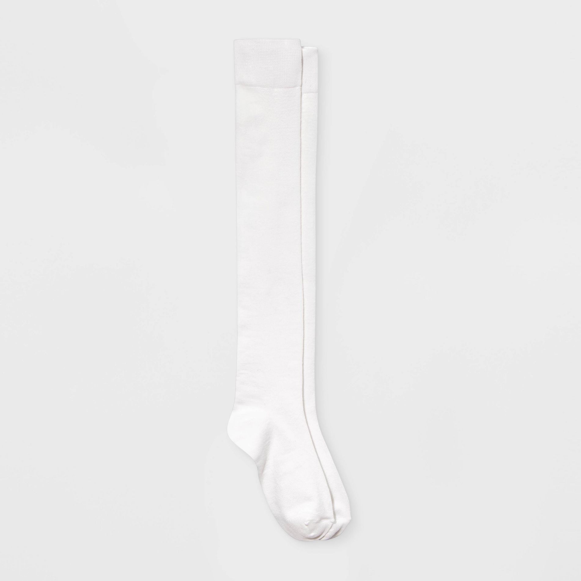 Women's Over The Knee Socks - White 4-10: Lightweight, Tagless, Recycled Polyester, Machine Washable, Tumble Dry