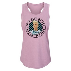 Women's - Barbie - Ken Doll Graphic Racerback Tank - 1 of 4