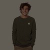 Dalix Lightning (Glow in the Dark) Embroidered Crewneck Fleece Sweatshirt Pullover Mens - 2 of 4