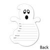 Big Dot of Happiness Spooky Ghost - Shaped Fill-in Invitations - Halloween Party Invitation Cards with Envelopes - Set of 12 - 3 of 4