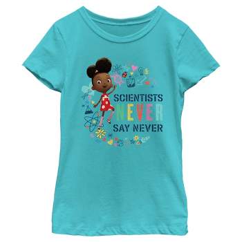 Girl's Ada Twist, Scientist Never Say Never T-Shirt