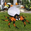 Joyfy 8 FT Halloween Inflatable Outdoor Decorations, Giant Spider Inflatable with Rotating Light and Glowing Eyes for Halloween Party Yard Lawn Decor - 4 of 4
