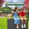 MaseiKar 30 Gallon Waterproof Deck Box, Lockable Resin Storage Box for Patio Furniture Cushions Garden Tools and Outdoor Delivery Storage - 2 of 4