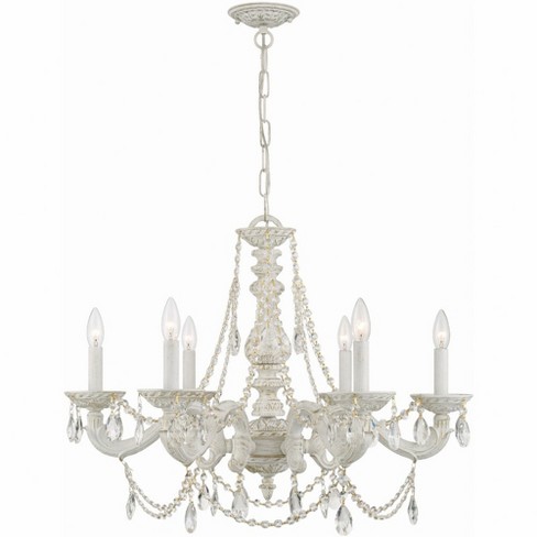 Crystorama Lighting Paris Market 6 - Light Chandelier in  Antique White - image 1 of 2