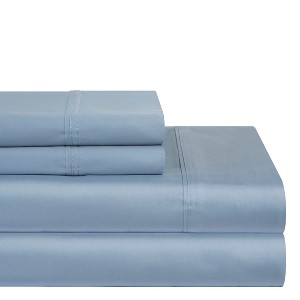 Pointehaven 400 Thread Count Deep Pocket Long Staple Cotton Sheet Set - 1 of 4