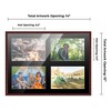 PosterPalooza | Brown Finish Collage Frame - Black Mat, 20 Frame Sizes to Choose From, UV Acrylic - 2 of 4