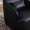 CAVINAS 360° Swivel Barrel Chair,Plush Polyester Blend Accent Arm Chair with Rotating Metal Base for Bedroom,Living Room,Office,Hotel - 4 of 4