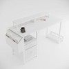 Kumasinova 47" Computer Desk with Drawers,Standing Desk with Power Outlets,Office Desks with Monitor Stands&Hooks,Gaming Desk for Home Office - 2 of 4