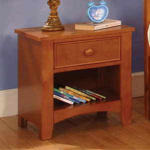 Royal Hampton Wood Night Stand, Oak Finish - 1 of 2