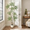 Artificial Plants Indoor, Faux Nandina Domestica Tree, Fake Floor Green Plant with Realistic Leaves for Home Office Living Room Decor - 2 of 4