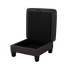 PAGED Storage Ottoman Contemporary Foot Stool Square Ottoman Foot Rest with Wooden Legs for Entryway, Bedroom - 3 of 4
