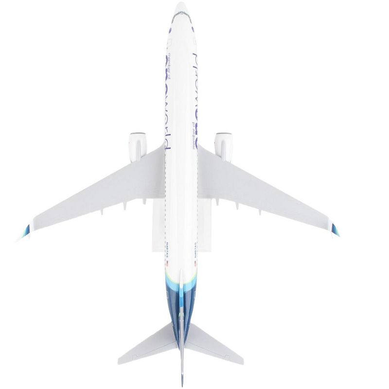 Boeing 737-900 Commercial Aircraft "Alaska Airlines - One World" White with Blue Tail (Snap-Fit) 1/130 Plastic Model by Skymarks, 4 of 6