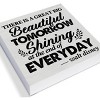 Inspirational Quote Decorative Wooden Box Sign There is a Great Big Beautiful Tomorrow Wood Block Plaque Decor - 3 of 4