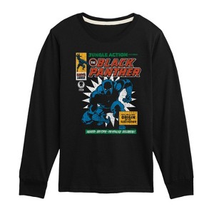 Boys' - Marvel - Black Panther Comic Cover Long Sleeve Graphic T-Shirt - 1 of 4