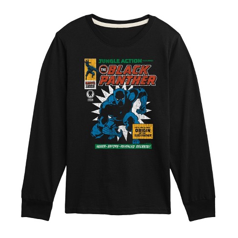 Boys' - Marvel - Black Panther Comic Cover Long Sleeve Graphic T-Shirt - image 1 of 3