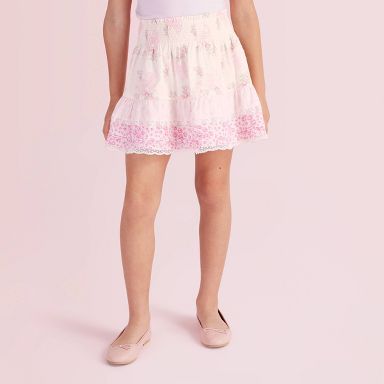 Girls' Clara Blooming Bows Tiered Skirt - LoveShackFancy x Target Rose Pink 7