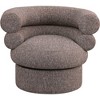 Meridian Furniture,Valentina Linen Textured Fabric Accent Swivel Chair - 3 of 4