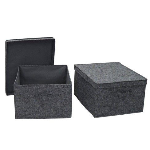 Household Essentials Jumbo Canvas Cube Storage Box Natural With