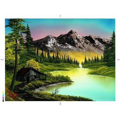 BOB ROSS 300pc Puzzle Mighty Mountain Lake NEW Landscape Awesome Free Shipping 