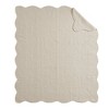 60"x72" Marino Quilted Throw Blanket with Scallop Edges - image 3 of 4