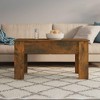 vidaXL Coffee Table Smoked Oak 39.8"x19.3"x20.5" Engineered Wood - 3 of 4