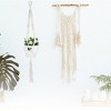 Unique Bargains Macrame Plant Hanger Woven Cotton Indoor Outdoor Decorative - 2 of 4