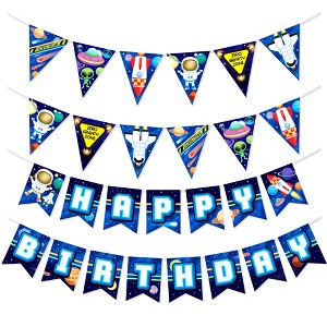 Treasures Gifted Outer Space Banner & Pennants Kit - Outer Space Party Supplies - 1 of 1