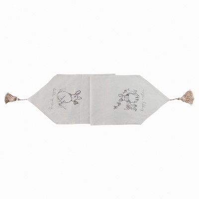 Transpac Easter Bun Buns Table Runner Set of 2 Easter Home Decorations