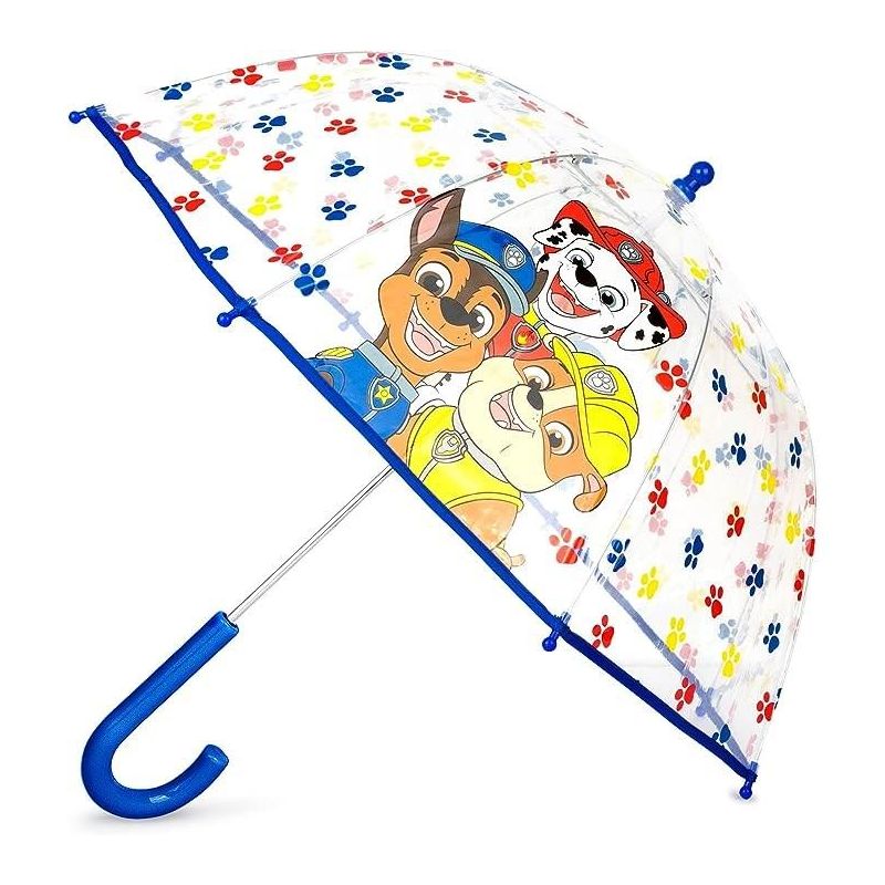 Paw Patrol Kids Clear Bubble Umbrella- Ages 3-10, 1 of 3