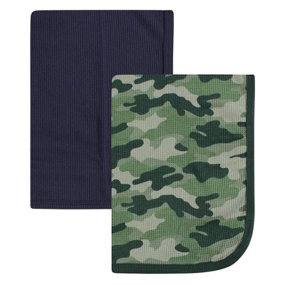 Image of Hudson Baby Thermal Receiving Blanket 2pk, Basic Camo, One Size