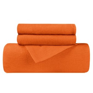 Flannel Cotton Modern Solid Fuzzy Duvet Cover Set With Pillow Shams by Blue Nile Mills - 1 of 4