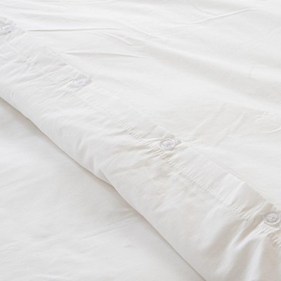 Superity Linen White Queen Size Cotton Duvet Cover